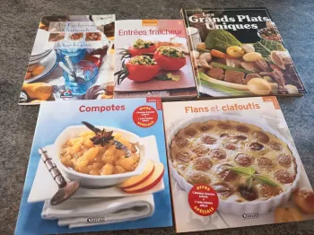 Lot de 5 livres de cuisine