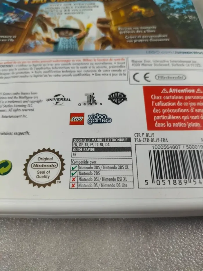Jeu Nintendo 3DS – Lego Jurassic World - photo numéro 3