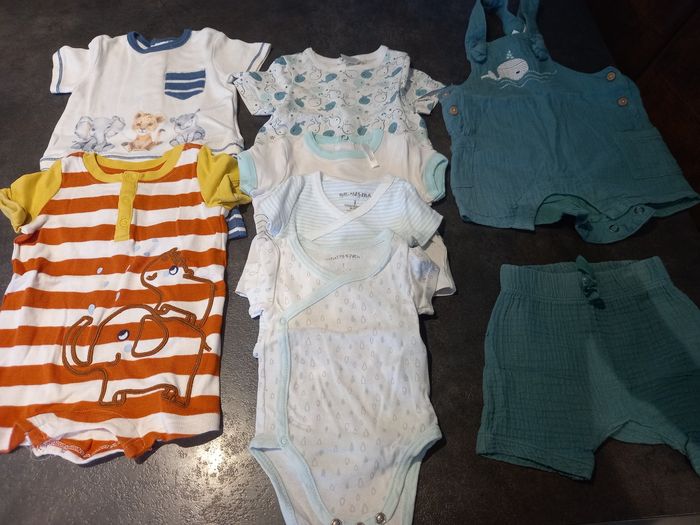 Lot vêtements garçon 1 mois été