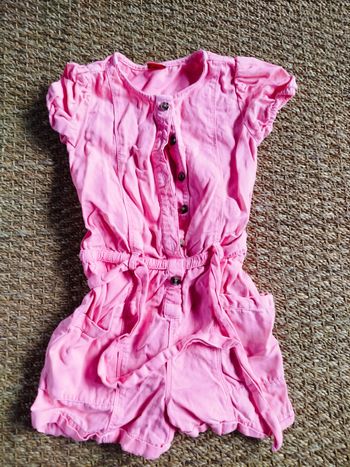 Combishort jean rose