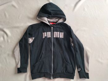 🖤 Veste/Gilet zippée noire & grise - Puma - 12 ans - En bon état 🖤