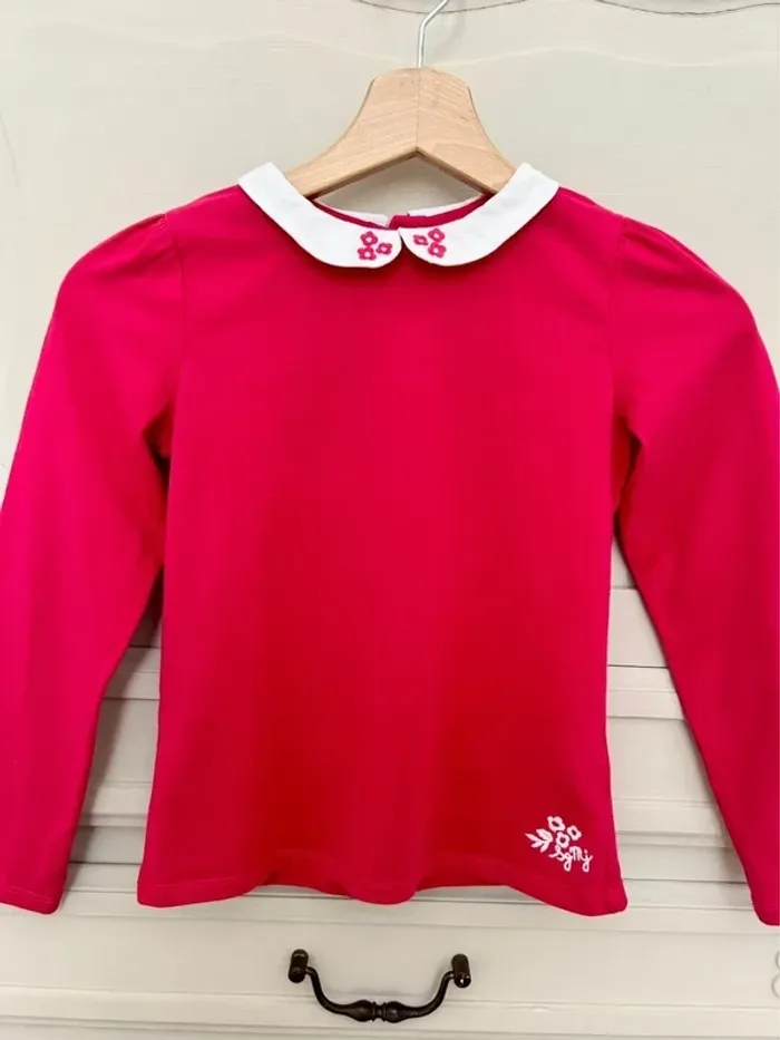 Très beau petit haut , blouse col Claudine Sergent major taille 9 ans - photo numéro 3