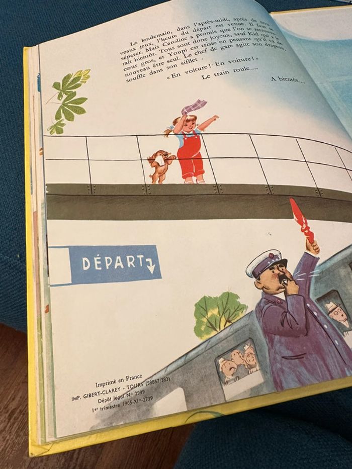 1965 Livre rare ancien Une fête chez Caroline Pierre Probst bd grands albums Hachette - photo numéro 10