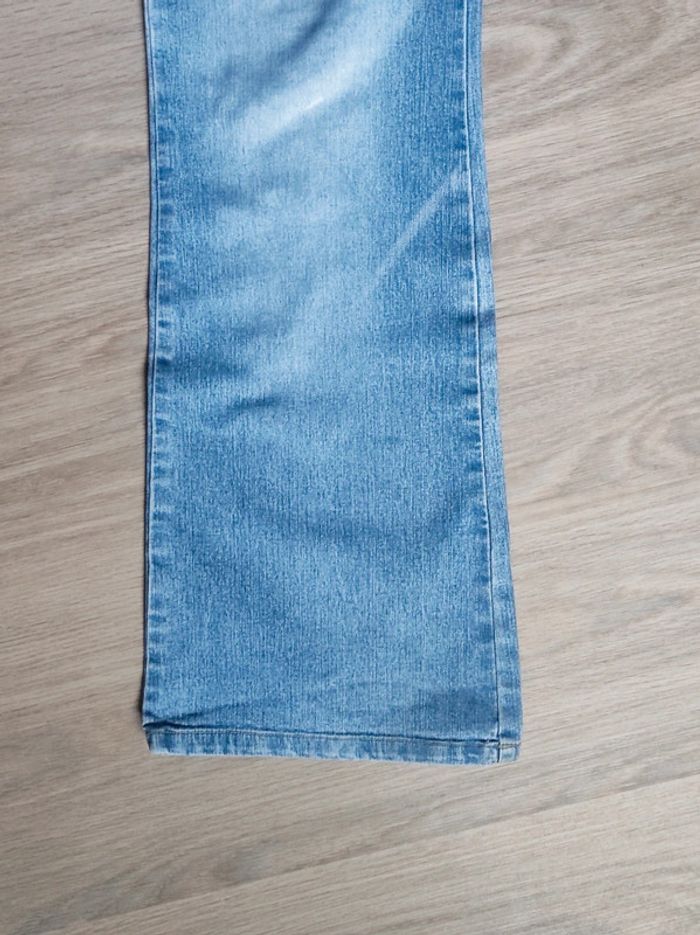 Pantalon Jean Mom évasé patte d'eph bleu clair y2k / Naf Naf - 38/M - photo numéro 11