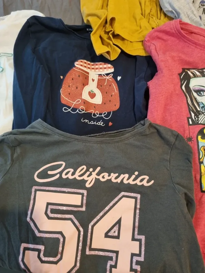 Lot de 7 tee shirt fille 8 ans - photo numéro 5