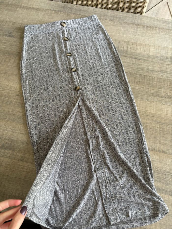 Jupe grise chinée • Shein • Taille S - photo numéro 2
