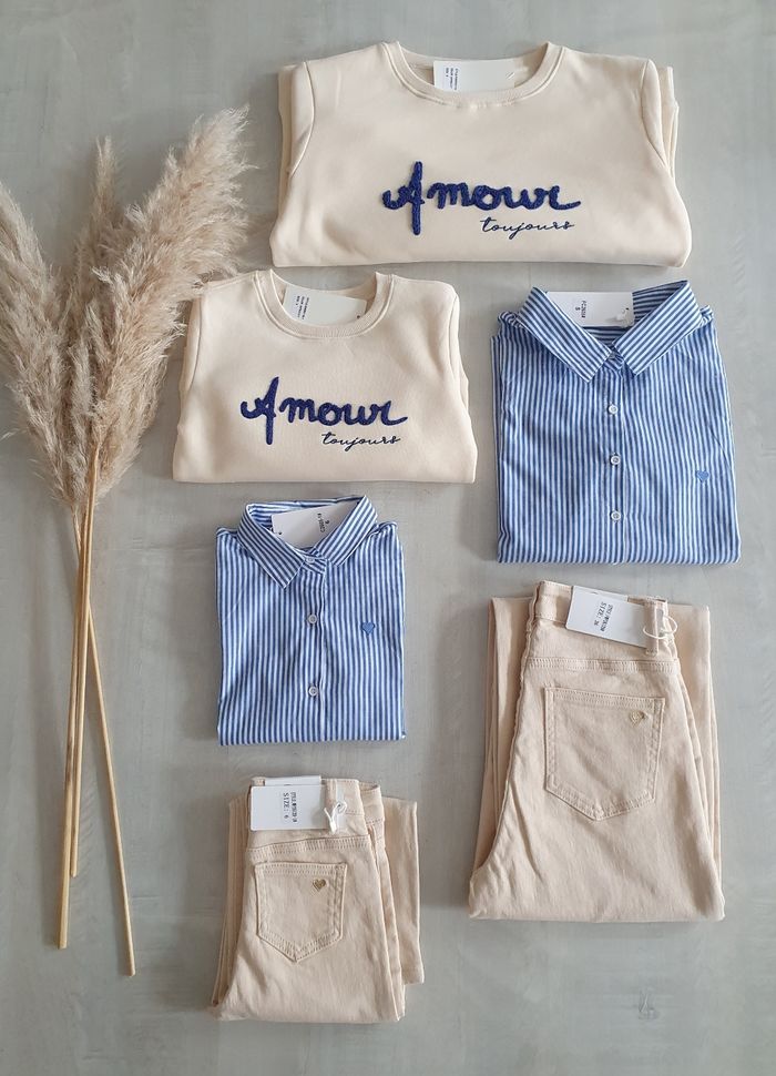 Chemise cœur brodé taille 10 ans - photo numéro 7