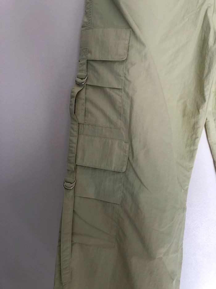 Superbe beau pantalon parachute vert 🍏 Zara neuf avec étiquette taille M - photo numéro 6