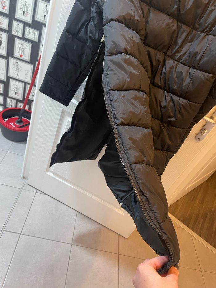 Manteau long T3 noir doudoune - photo numéro 4