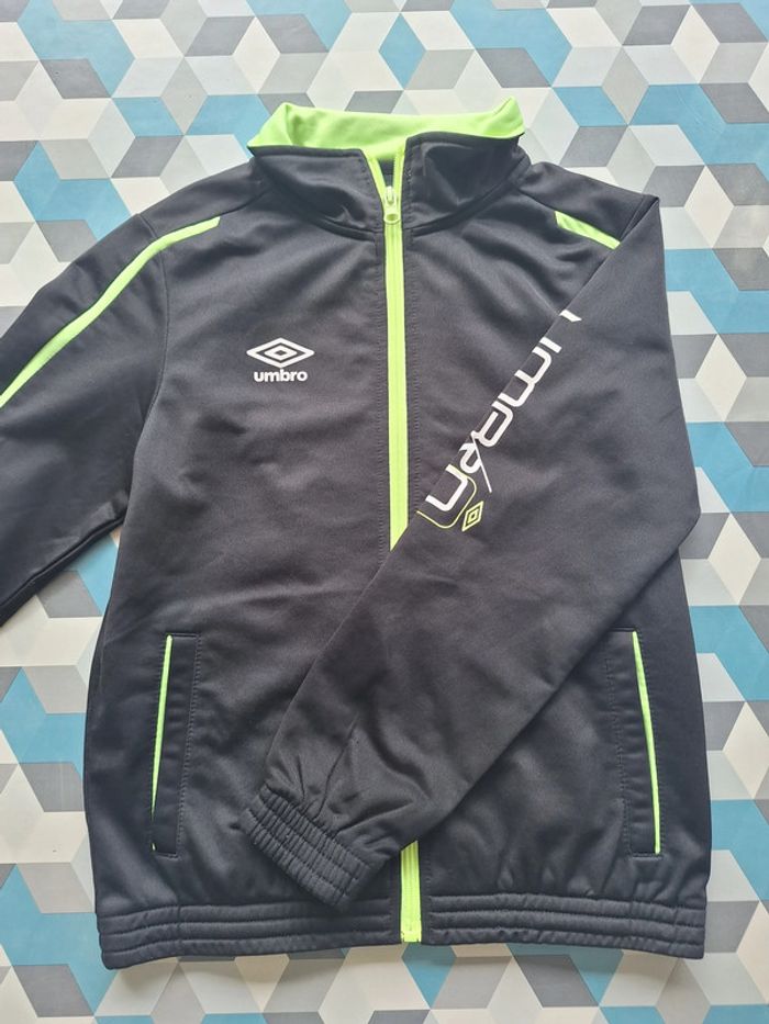 Veste survêtement enfant umbro noir taille 10/11ANS - photo numéro 3