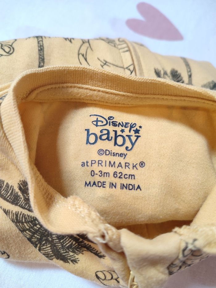 Lot de 2 pyjamas une pièce - bébé mixte - le roi lion - 0/3 mois - Neuf - Disney baby x Primark - photo numéro 5