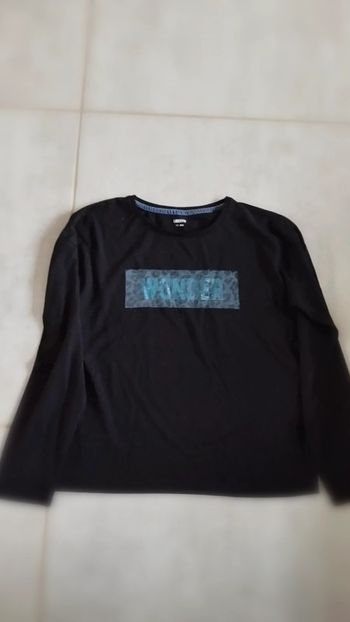 Tee shirt manches longues noir liberto 12 ans