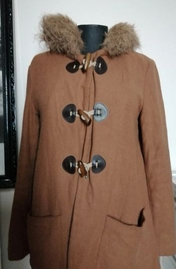 DuffleCoat marron Camel. Laine 36/38