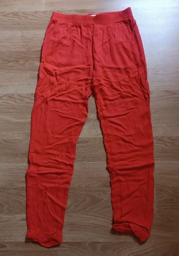 Pantalon rouge orangé Promod 40