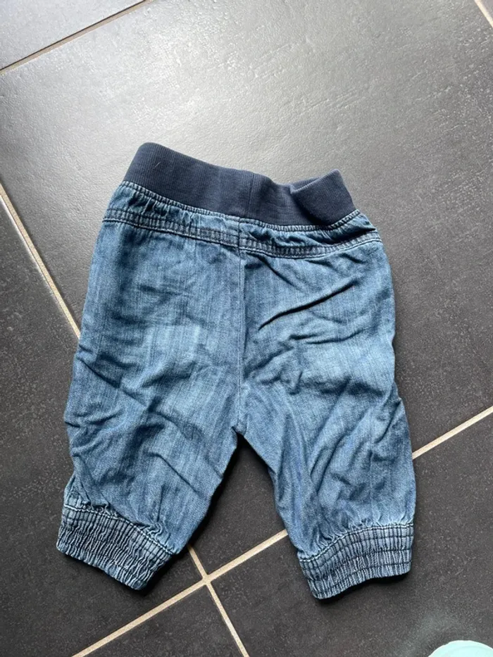 Pantalon jeans élastiqué taille et chevilles - photo numéro 3