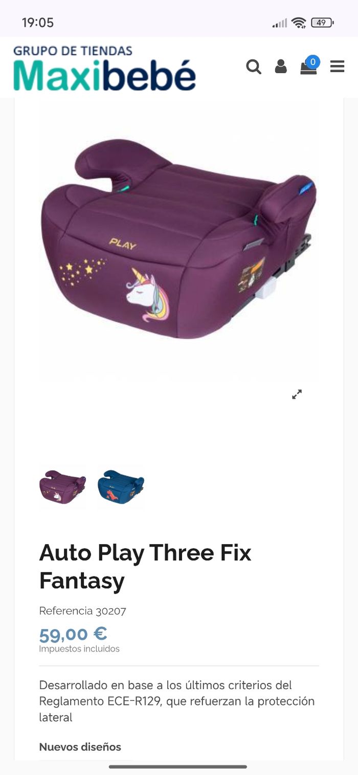 Rehausseur play three fix neuf système isofix - photo numéro 6