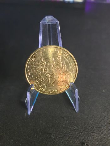 Monnaie de Paris Disneyland 2012 Disney Mickey et le Château MDP Pièce 20 ans