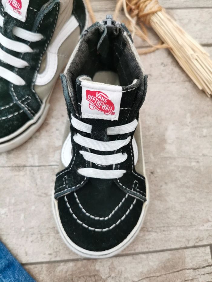 🔥Vans baskets montantes pointure 22 enfant offthewall old-school - photo numéro 2