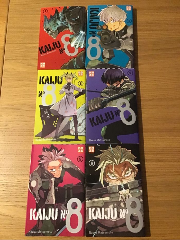 Lot 6 tomes Kaiju No 8 Manga Livres Kazé très bon état