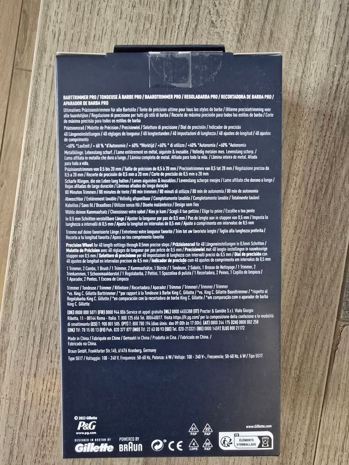 Tondeuse Beard Trimmer Pro Gillette Neuve Garantie - photo numéro 2