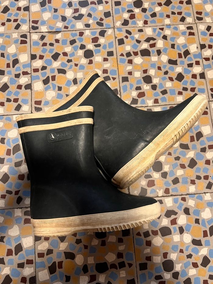 2 paires de Bottes 27 aigle et autre seules ou en lot - photo numéro 1