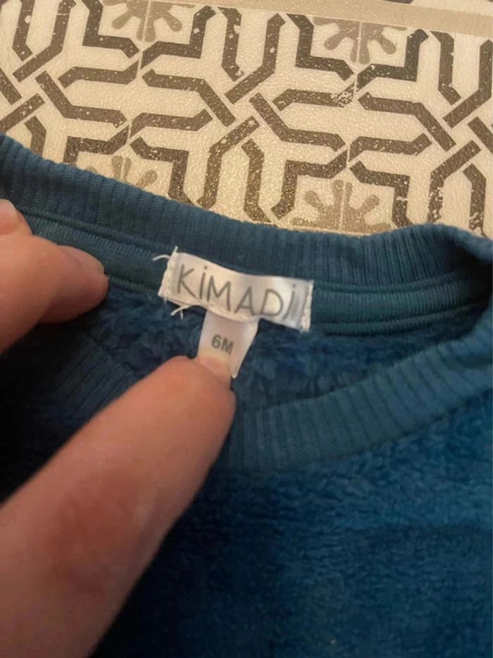 Pull tout doux avec une petite tête de chat / tigre - photo numéro 2