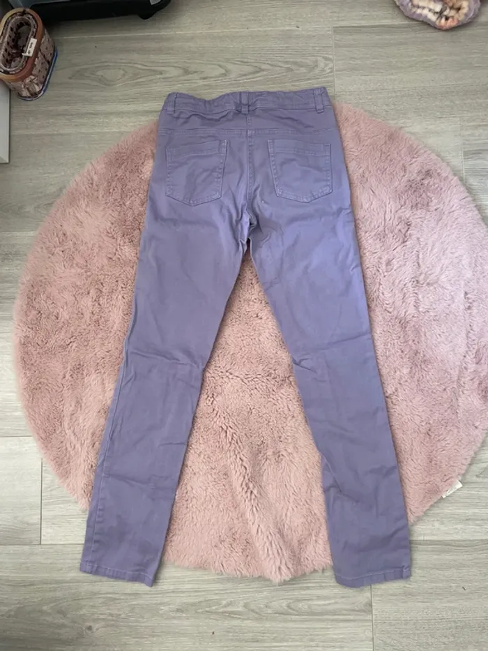 Pantalon fille mauve - photo numéro 4
