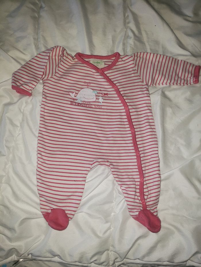 Lot de 2 pyjamas 3 mois coton bio gemo