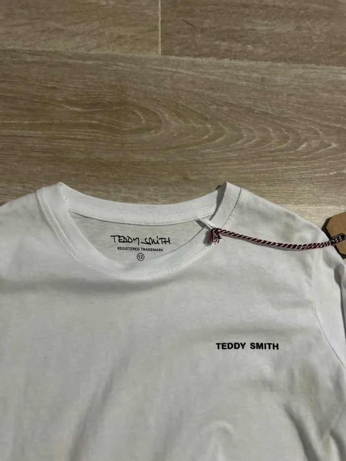 T-shirt à manches longues blanc Teddy Smith 12 ans - photo numéro 2