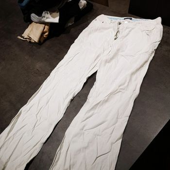 Pantalon blanc en lin
