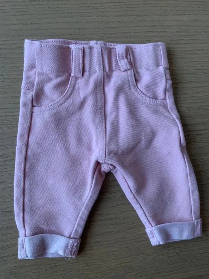 Pantalon jegging rose poudré