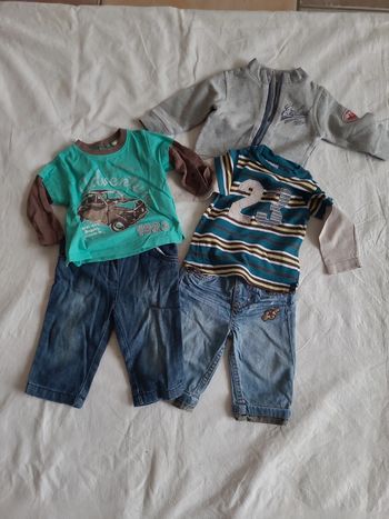 2 ensembles garcons 6 mois Pik Ouic