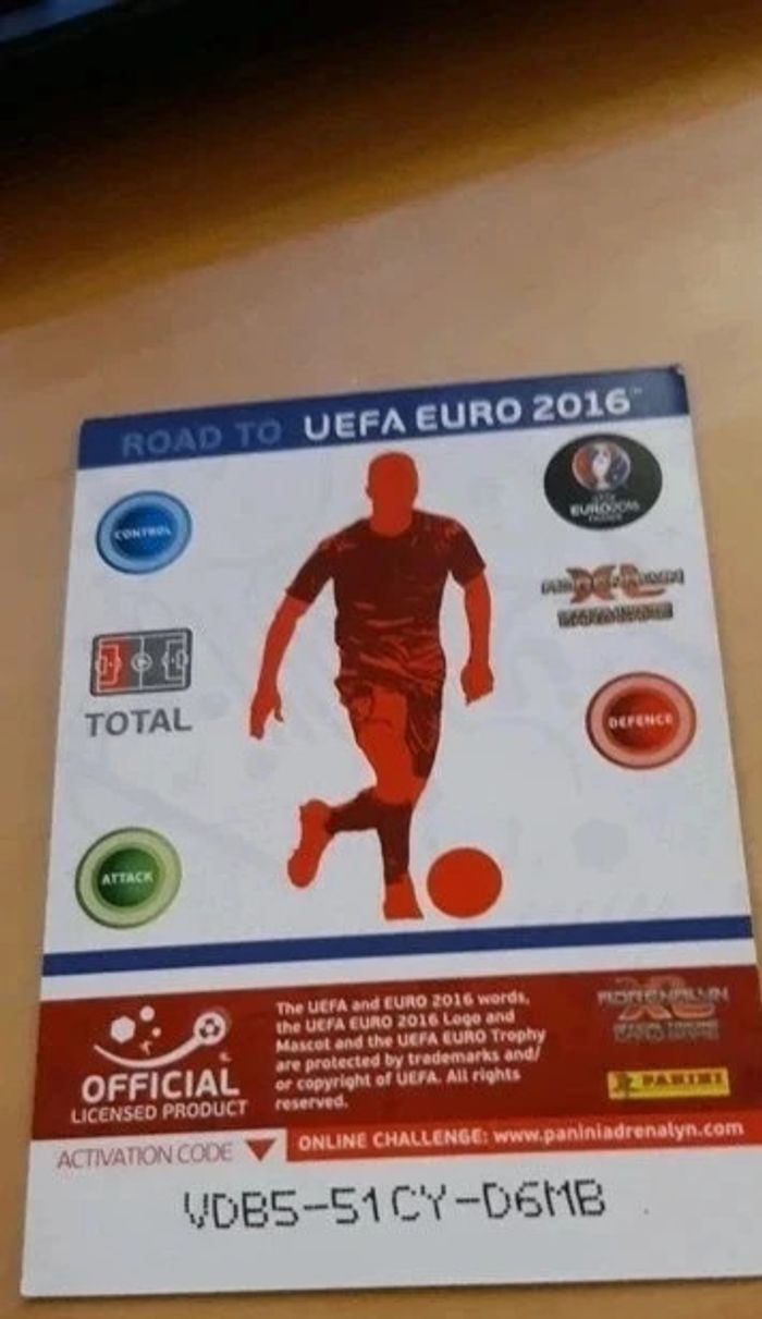 Lot de 5 cartes Panini Adrenalyn Road to UEFA Euro 2016 - photo numéro 2
