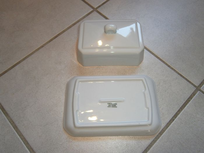 Beurrier blanc en porcelaine - photo numéro 4