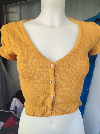 #kytieXSfemme. Petit gilet manches courtes taille XS