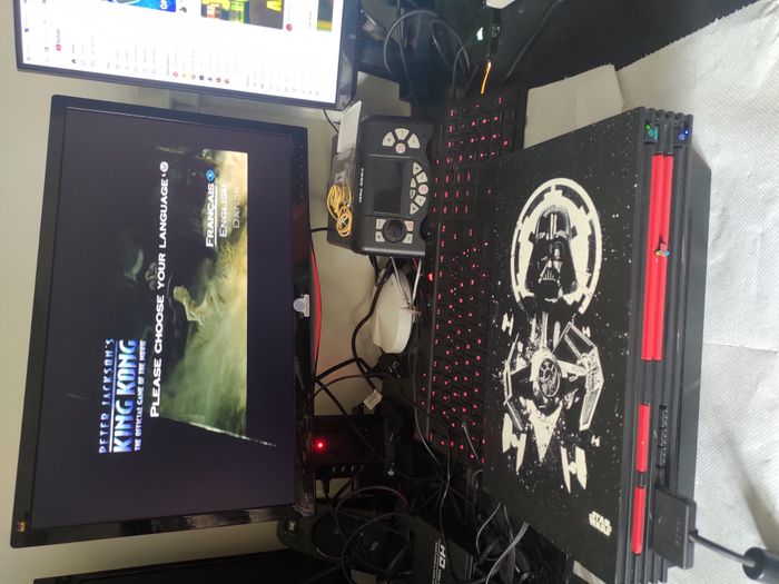 Console Sony Playstation 2 Custom Starwars Dark Vador - photo numéro 8