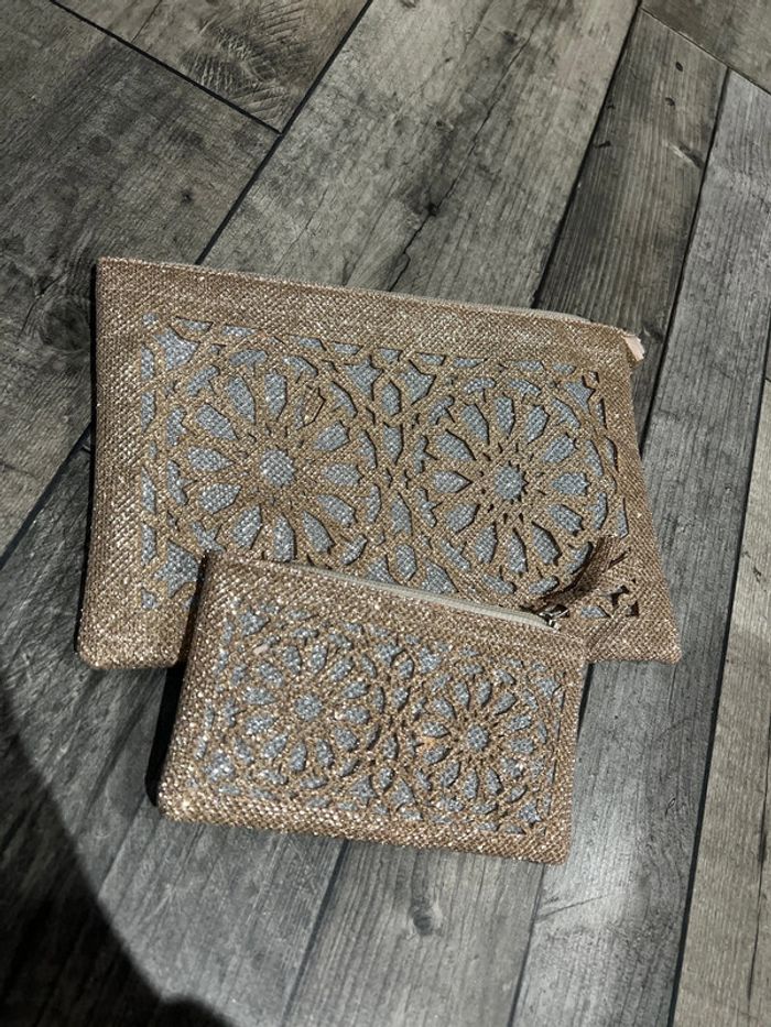 Ensemble pochette plus porte monnaie