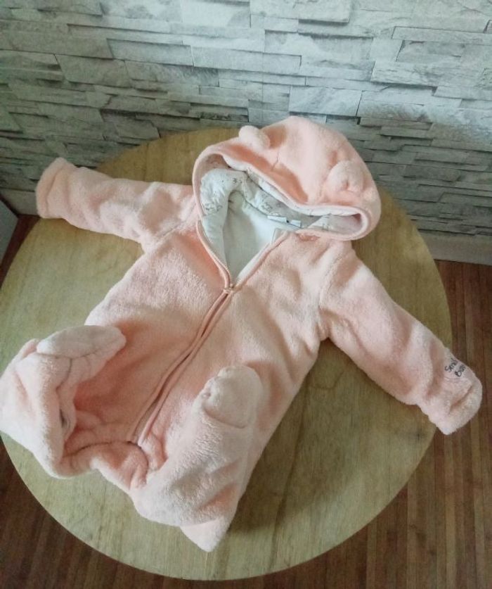 Combipilote avec capuche Smiley Baby 6 mois - photo numéro 2