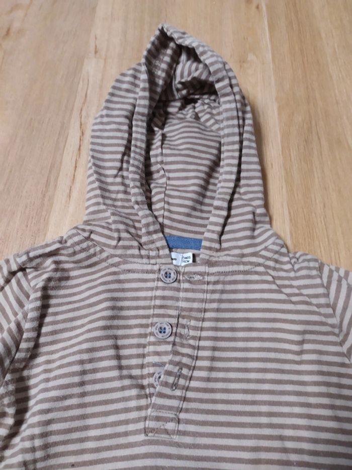 Sweat capuche tape à l'oeil 12 mois