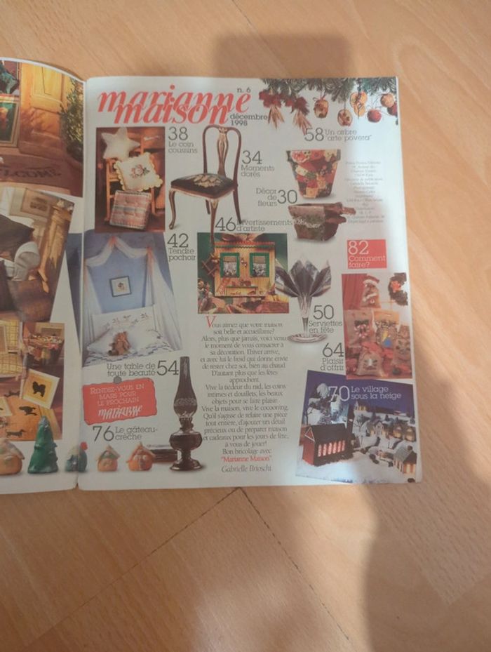 Magazine Marianne maison décorations de Noël décembre 1998 - photo numéro 2