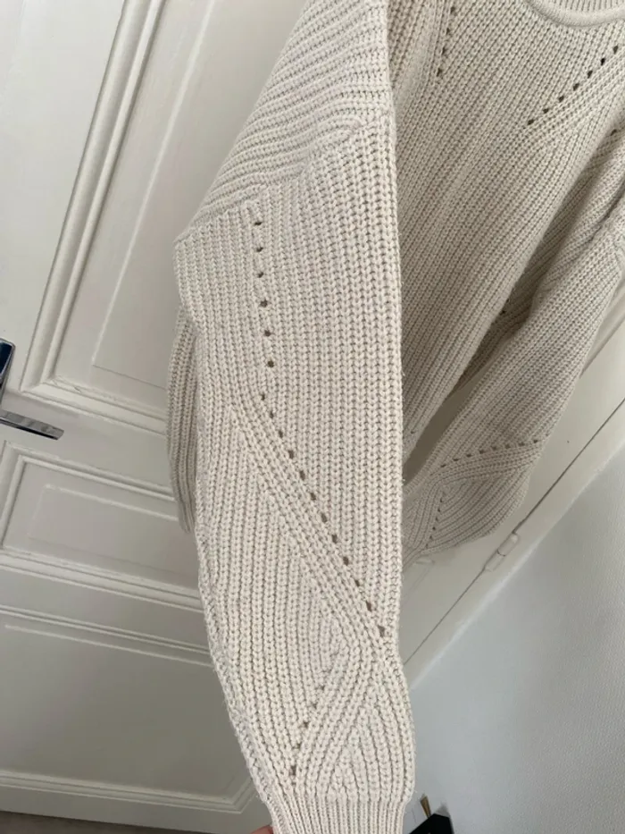 Pull col roulé blanc Vila - photo numéro 3