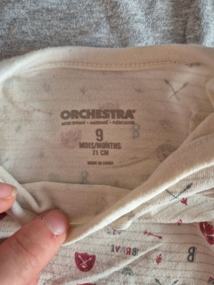 Lot 2 bodies manche longue viking 71cm - photo numéro 4