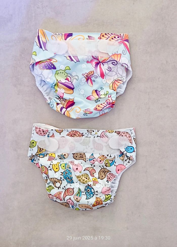 Lot de 2 couches lavables fille - 2/3 ans