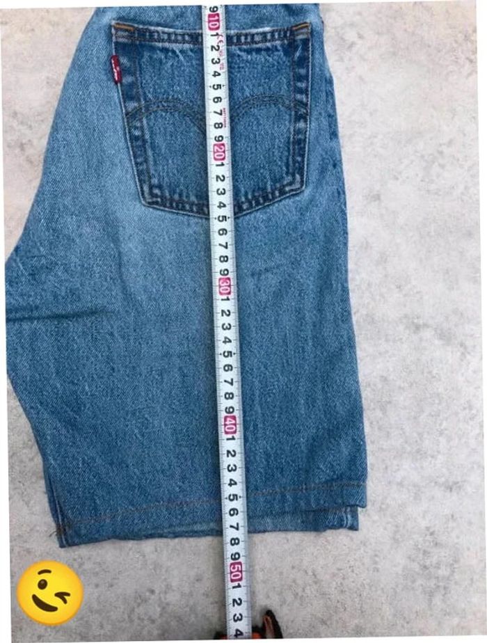 Short Levi's 501 W24 FR34 Bleu Femme Women #SHO16 - photo numéro 3