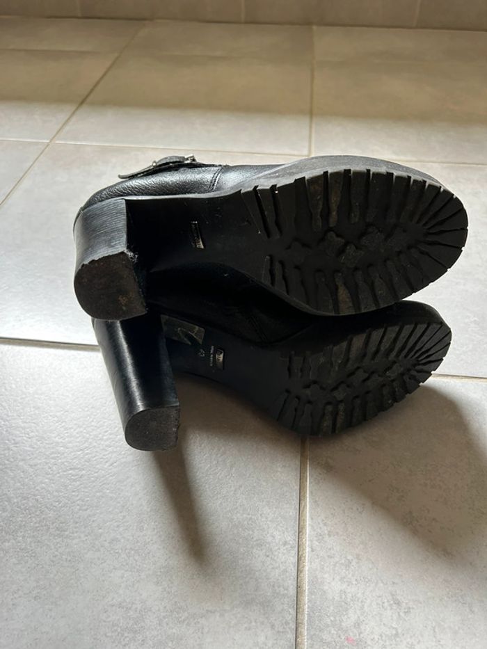 Bottines noires à talon taille 40 Minelli - photo numéro 4