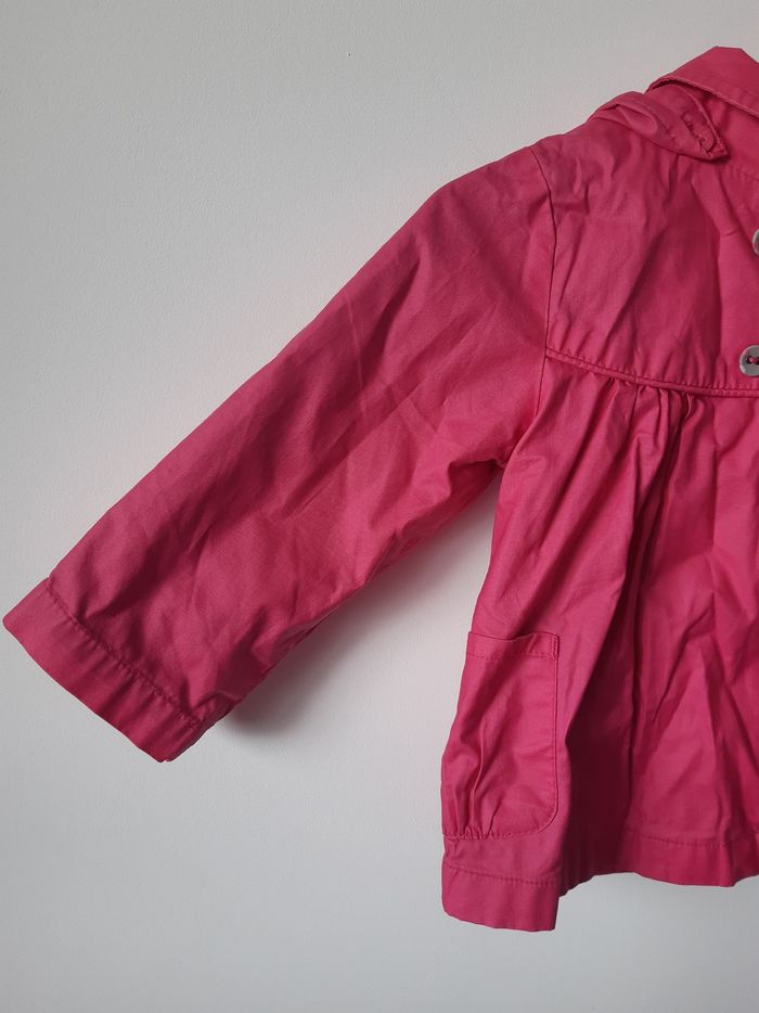 Manteau rose léger bébé fille 12 mois Obaibi - photo numéro 2