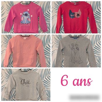 🌸 Lot de 5 pulls - Disney / Kiabi /
Orchestra-
6 ans🌸