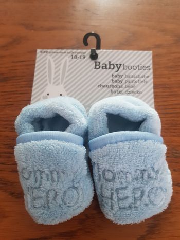 Chaussons pour bébé bleu