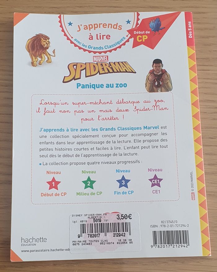 Livre spider man début de CP - photo numéro 2