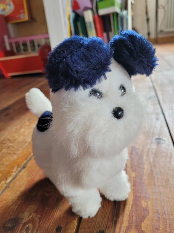RARE Boulgom Fox Terrier chien peluche 20cm doudou Made in France collection